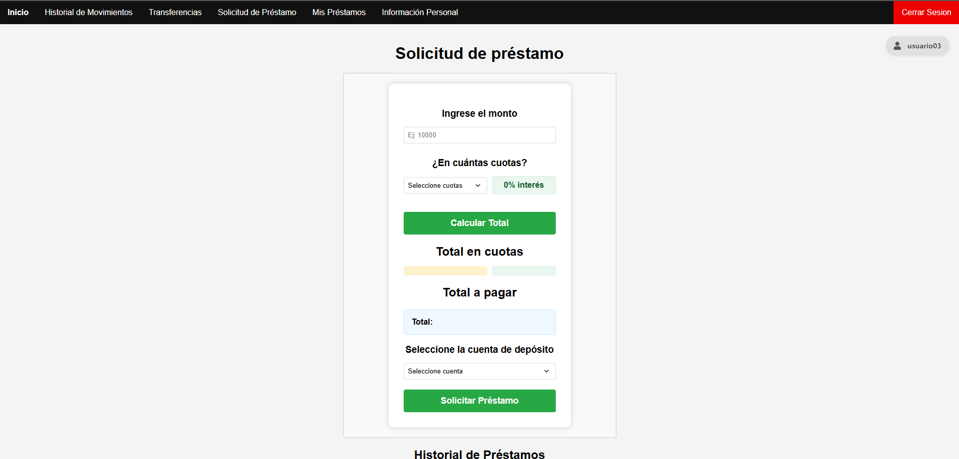 Sistema de Stock en desarrollo